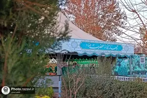 به صرف چای کنار حضرت