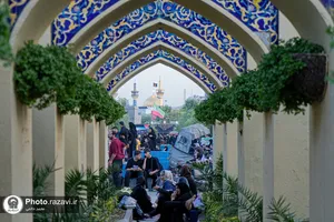 موکب &laquo;دارالکرامه&raquo; امام رضا علیه&zwnj;السلام در ره باغ رضوان