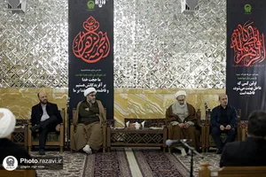 دیدار اعضای هیئت امنای هیأت و تشکل&zwnj;های دینی با تولیت آستان قدس رضوی
