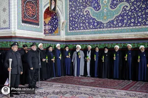 آئین خطبه&zwnj;خوانی شب عاشورا در حرم مطهر رضوی-1