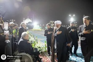 آیین خطبه خوانی شب شهادت امام رضا علیه السلام در حرم مطهر رضوی - 3