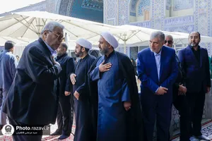 مجلس ترحیم حجت&zwnj;الاسلام والمسلمین الهی خراسانی در حرم مطهر رضوی