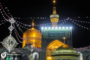 حال و هوای حرم مطهر رضوی در شام میلاد حضرت معصومه سلام الله علیها