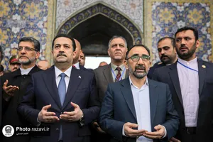 دیدار نخست وزیر عراق با تولیت آستان قدس رضوی