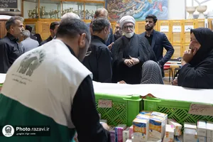 بازدید تولیت آستان قدس رضوی از موکب بنیاد کرامت