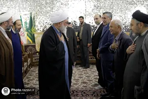 نکوداشت مقام معلم در حرم مطهر رضوی