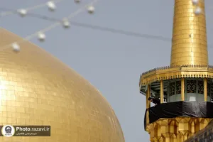 سیاه&zwnj;پوشی حرم مطهر رضوی به مناسبت شهادت حضرت علی(علیه&zwnj;السلام)