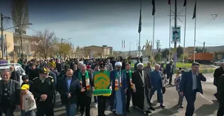 استقبال پرشور مردم شهرستان چاراویماق آذربایجان شرقی از کاروان زیرسایه خورشید