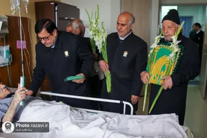 عیادت از بیماران در سالروز ولادت امام رضا علیه&zwnj;السلام