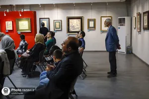 کارگاه خوشنویسی در مکتب هنر رضوان