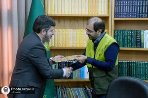 مراسم اهداء احکام سرکشیک&zwnj;ها و معاونین کشیک&zwnj;های &laquo;خدمت علمی&raquo; در آستان قدس رضوی