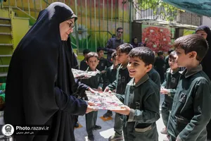 مراسم جشن میلاد امام رضا علیه&zwnj;السلام در مدارس مشهد