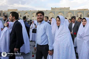 دیدار ۱۱۴ زوج دانشجوی دانشگاه&zwnj;های مشهد با تولیت آستان قدس رضوی