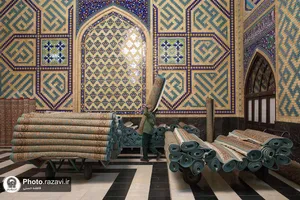 حرم مطهر رضوی در شب میلاد امام هادی علیه&zwnj;السلام