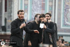 آیین چهارپایه خوانی روز شهادت امام رضا علیه&zwnj;السلام در حرم مطهر رضوی -2