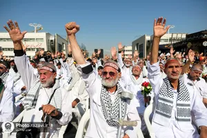 مراسم استقبال از کاروان پیاده مشهد تا کربلا
