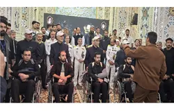 تشرف بازماندگان ناوشکن «دنا» به حرم مطهر رضوی
