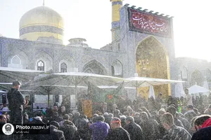 عزاداری تاسوعای حسینی در حرم مطهر رضوی-1