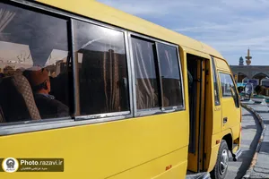 تشرف جمعی از اهالی روستای سیج به حرم مطهر رضوی
