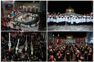 تلاقیِ دلتنگی‌ها در صحن قدس برای شهیدان کربلا؛ از شیروان تا خوزستان همه به سرزمین بهشت آمده اند