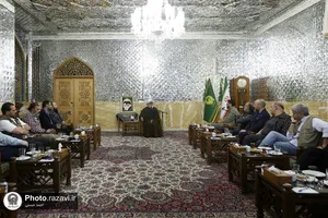 دیدار عوامل فیلم صیاد با تولیت آستان قدس رضوی