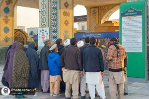 حال و هوای حرم مطهر رضوی در ایام میلاد امیرالمومنین علیه السلام