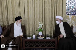 مراسم جشن میلاد امیرالمومنین در تالار ولایت حرم مطهر رضوی