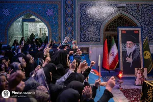 حضور خانواده شهدا و جانبازان لامرد فارس در جوار مزار رهبر شهید انقلاب