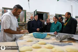 بازدید قائم مقام تولیت آستان قدس رضوی از مواکب خدمت رسان به زائرین پیاده