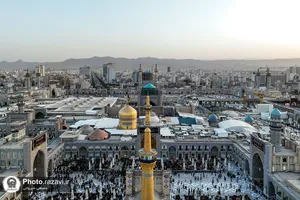 شکوه عزای حسینی در حرم مطهر رضوی