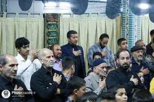 حضور خدام در مراسم عزاداری شهادت امام جواد علیه السلام در مساجد حاشیه شهر