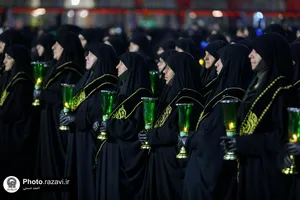 آیین خطبه&zwnj;خوانی شب عاشورای حسینی در حرم مطهر رضوی -1