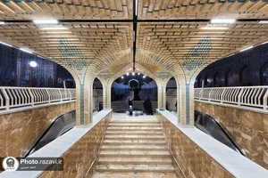 بهسازی مسیر ورودی رواق دارالحجه حرم مطهر رضوی