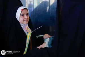 ایستگاه کبوترانه عید غدیر در حرم مطهر رضوی