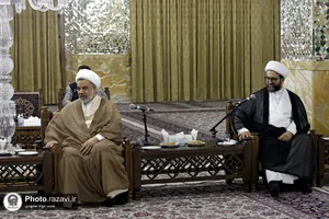 دیدار شیخ عیسی قاسم، رهبر شیعیان بحرین با تولیت آستان قدس رضوی