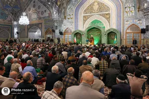 حال و هوای حرم مطهر رضوی در لیلةالرغائب