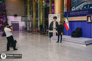 استقبال از زائرین گرجستانی در فرودگاه مشهد