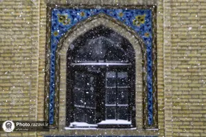 بارش برف در حرم مطهر رضوی-2