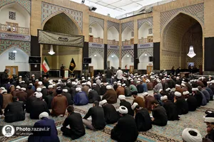 آئین اختتامیه دوره تابستانه طلاب در حرم مطهر رضوی