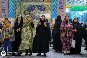 حال و هوای حرم مطهر رضوی در شام میلاد امام حسن مجتبی علیه&zwnj;السلام