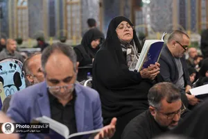 مراسم احیا شب نوزدهم ماه مبارک رمضان در حرم مطهر رضوی - 3