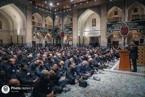 عزاداری اصناف و بازاريان مشهد در حرم مطهر رضوی
