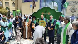 استقبال باشکوه از نوزدهمین کاروان «زیر سایه خورشید» در مسجد جامع سراوان استان سیستان و بلوچستان/ گزارش تصویری