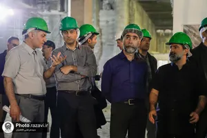 بازدید مهندسان معماری استان خراسان رضوی از پروژه های عمرانی حرم مطهر