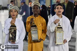 استقبال از ماه مبارک رمضان در حرم مطهر رضوی