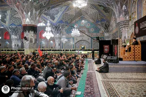 عزاداری روز شهادت امام رضا علیه&zwnj;السلام در حرم مطهر رضوی