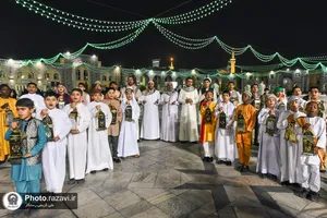 استقبال از ماه مبارک رمضان در حرم مطهر رضوی
