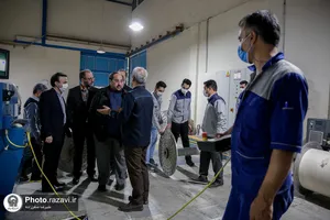 بازدید رئیس بنیاد بهره&zwnj;وری موقوفات آستان قدس رضوی از شرکت نخریسی و نساجی خسروی خراسان