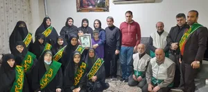 دیدار خادمیاران رضوی با خانواده شهید علیرضا علی پور  در بابل