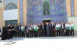 تجلیل خادمیاران سمنان از پرستاران نمونه در جوار امامزاده علی‌ابن‌جعفر (ع)